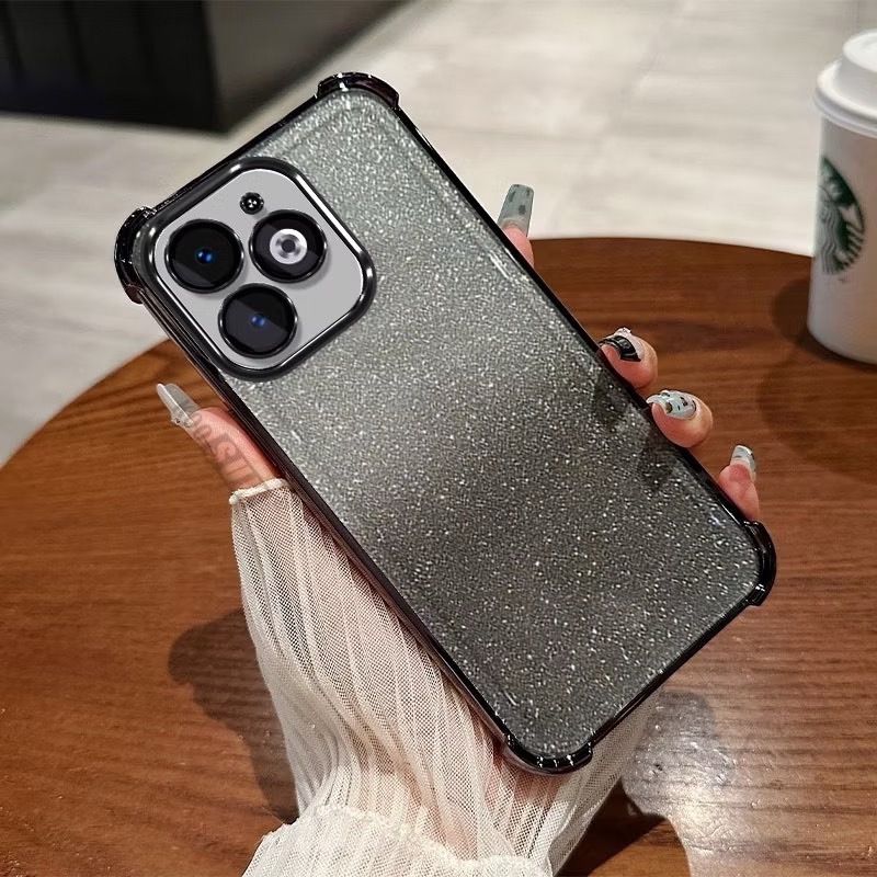 เคสโทรศัพท์ สำหรับ Realme Note80 Note60 60X 70 C71 C75 C85 เคส หรูหรา กากเพชร 2in1 ไล่โทนสีสวย กันกล้อง กันกระแทกมุม F8
