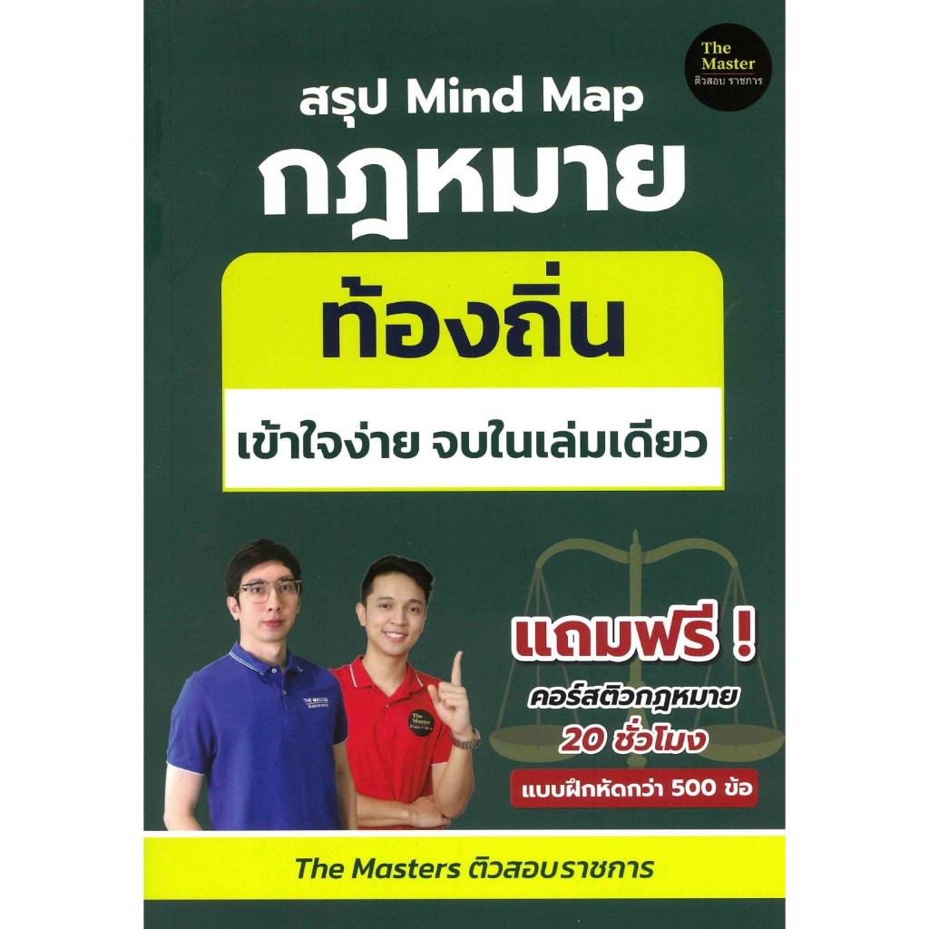 สรุป Mind Map กฎหมาย ท้องถิ่น ภาค ก เข้าใจง่าย จบในเล่มเดียว ( พี่ก็อต, พี่นัท The Master)