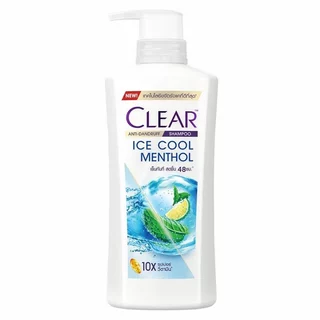 เคลียร์ แชมพู ขจัดรังแค สูตรไอซ์คูล เมนทอล ขนาด 370 มล. CLEAR ICE COOL MENTHOL ANTI-DANDRUFF NOURISHING SHAMPOO 370 ML.
