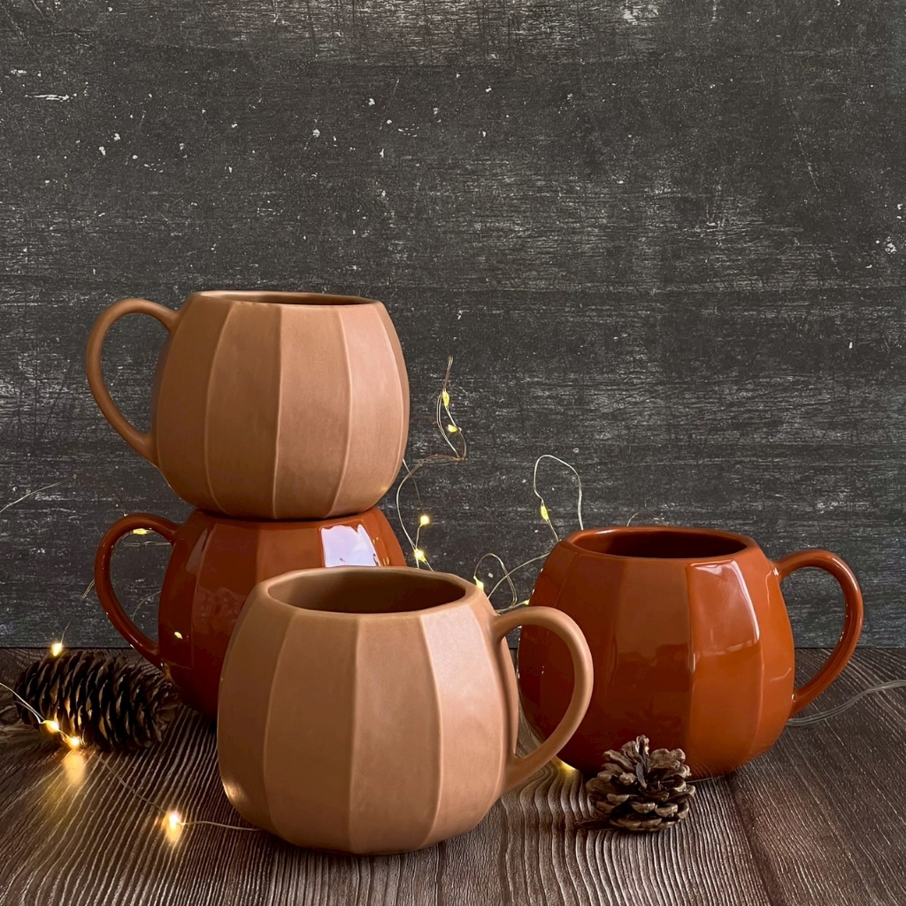 แก้วน้ำ แก้วเซรามิค แก้วฝักทอง แก้วฮาโลวีน halloween mug ความจุ 400 ml แก้วเซรามิก แก้วชา แก้วกาแฟ - AT1CERAMIC