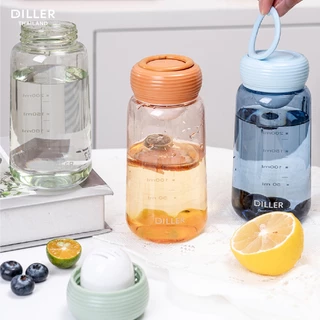 Diller Thailand Tritan Flask 300/380 ml. ขวดน้ำฝาหมุน ยกดื่มง่าย ปราศจาก BPA และ Phthalates ส่งจากกทม. ( D44 / D2429 )