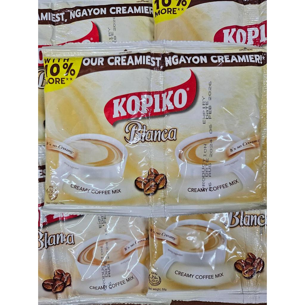 กาแฟสำเสร็จรูป โกปิโก้  Kopiko Blanca (Creamy Coffee Mix) ราคาต่อ 1 แพ็ค(2ซอง)