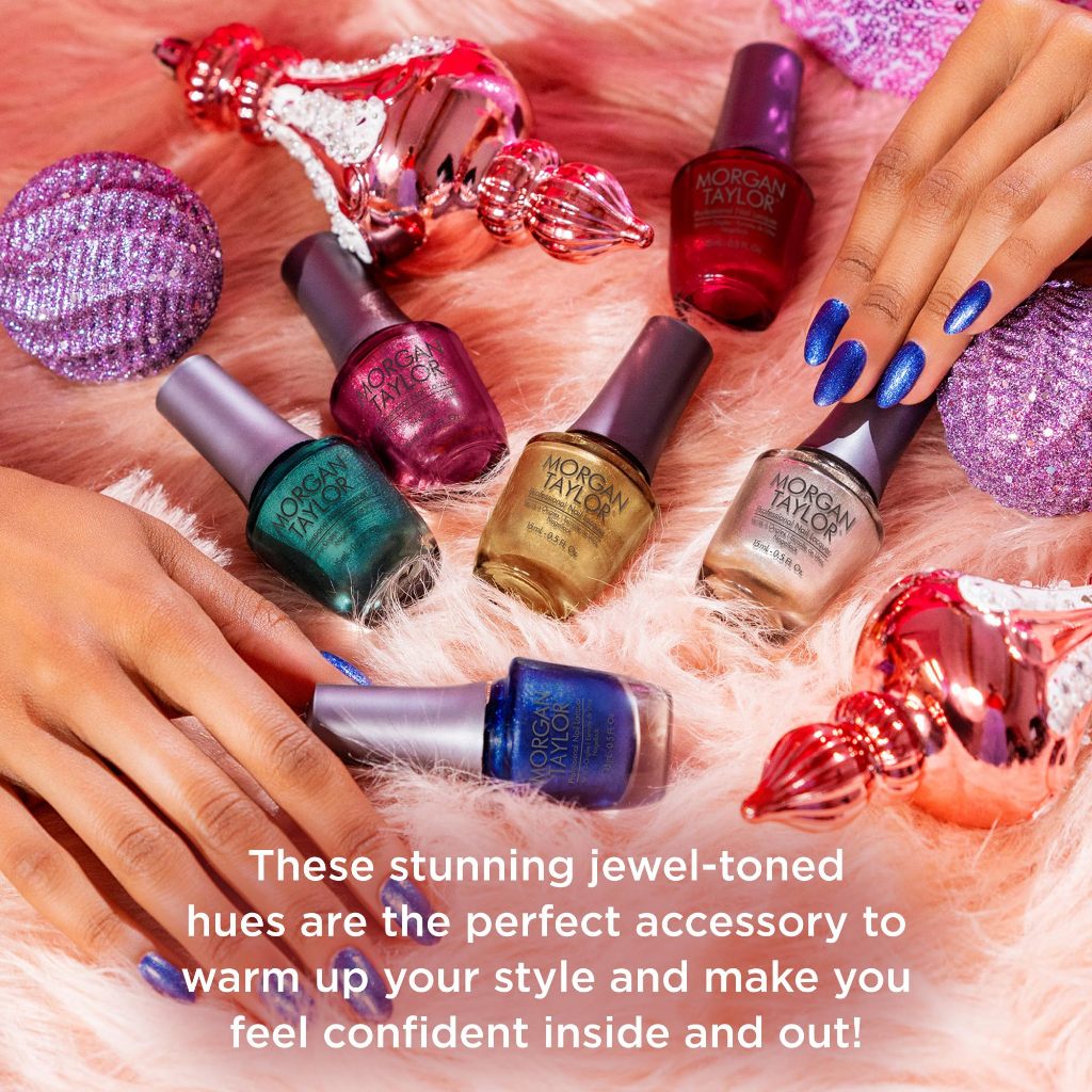 Morgan Taylor A Fuzzy Feeling collection. สีธรรมดาแนวแมทเทอลิค แวววาวเปล่งประกายเหมือนอัญมณีอย่างคุณ
