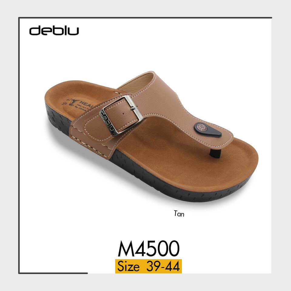 รองเท้าเดอบลู รุ่น M4500 รองเท้าแตะแบบหนีบ รองเท้าเพื่อสุขภาพไซส์ 39-44
