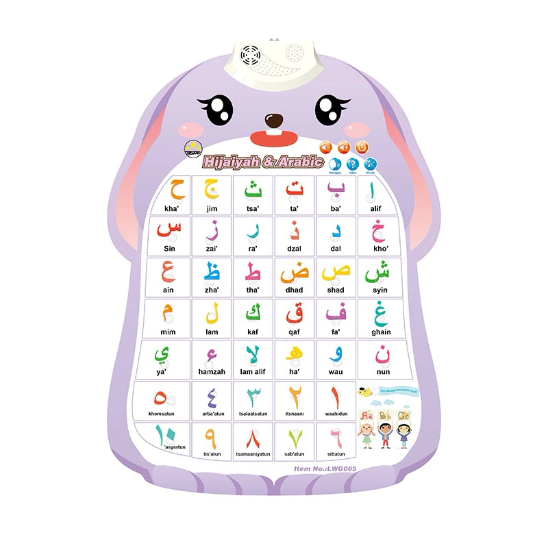 สื่อการสอนโปสเตอร์ภาษาอาหรับพร้อมเสียง (พยัญชนะอาหรับ)