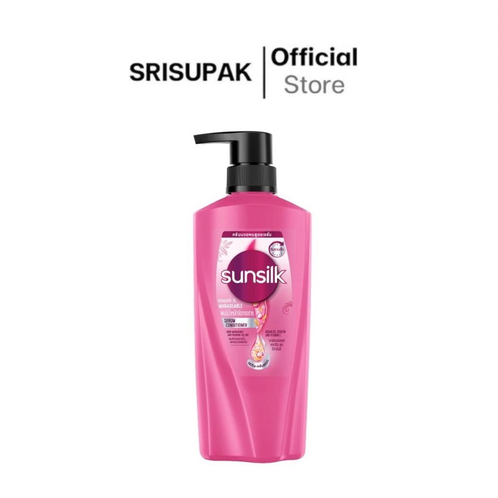 Sunsilk ซันซิล คอนดิชันเนอร์ เซรั่ม สมูท แอนด์ เมเนจเจเบิ้ล แอคทีฟ-อินฟิวส์ชั่น 380 มล.