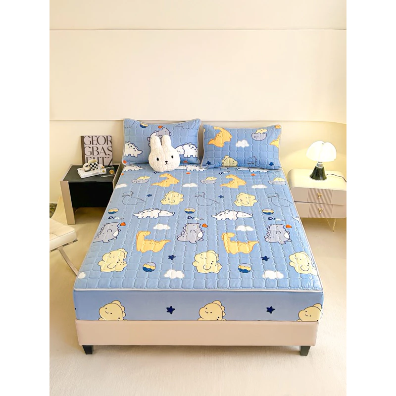 ผ้าปูที่นอนเสริมใยนุ่ม 3 ชั้น ลายดอกไม้ thumbnail 6