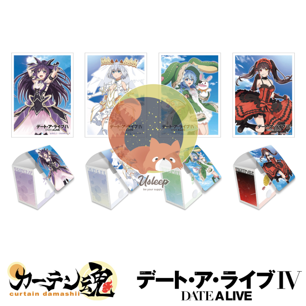 Sleeve & Deck Case Date A Live IV : Kurumi Tokisaki, Tohka Yatogami, Origami Tobiichi, Yoshino ซองใส