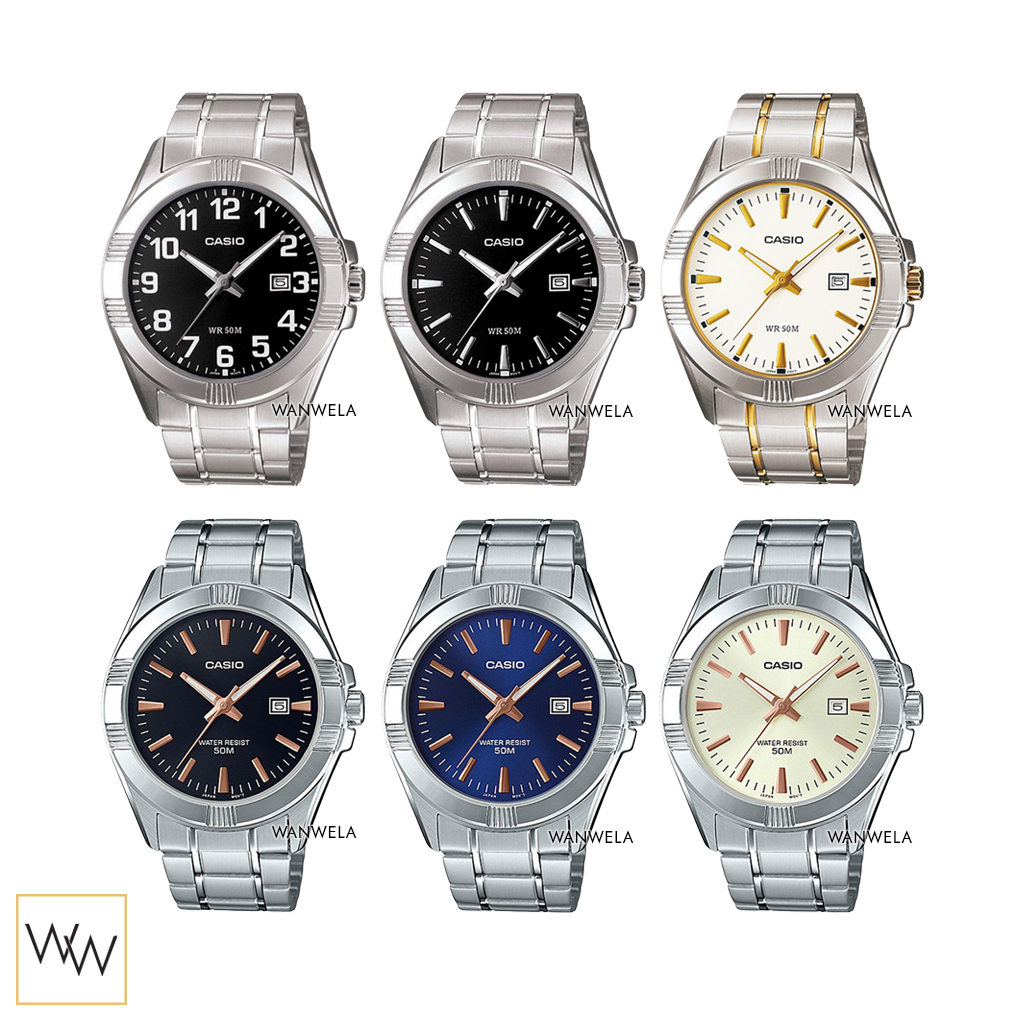ของแท้ นาฬิกาข้อมือ Casio ผู้ชาย รุ่น MTP-1308 (สายสแตนเลส)