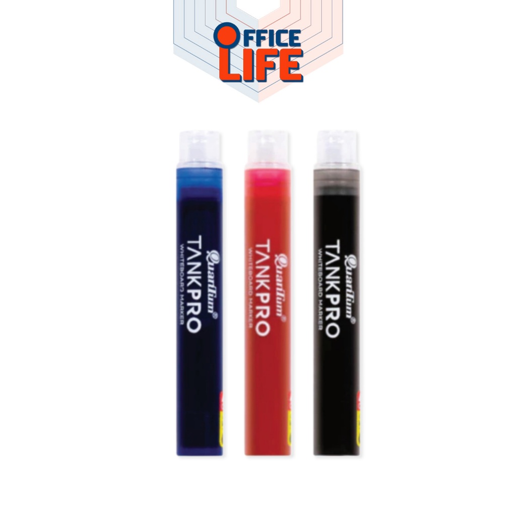 Quantum (ควอนตัม) ปากกาเขียนไวท์บอร์ด รุ่น TANKPRO เปลี่ยนไส้ได้ กลิ่นไม่ฉุน ( 1 ด้าม ) ราคา ถูกที่สุด ดีลบีเคเค แกลเลอรีภาพที่ 3