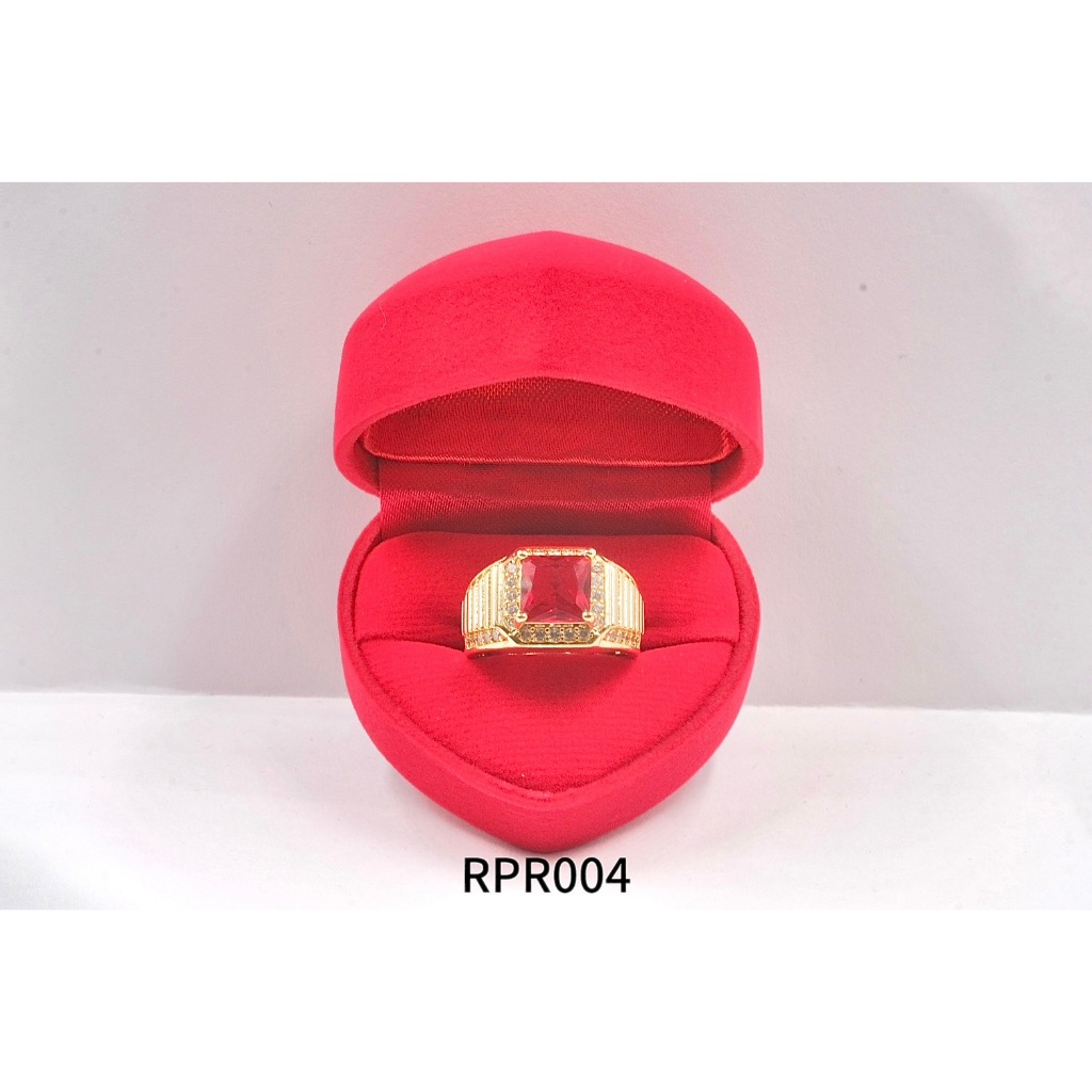 4ลาย จำนวนจำกัด แหวน ทับทิมแดง เครื่องประดับ เข้ากับทุกการแต่งกาย - รูปที่ 4