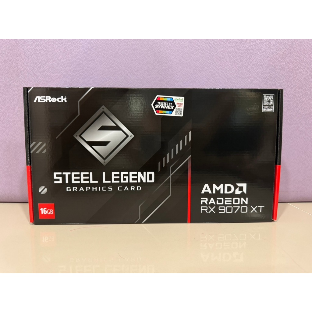 AMD Radeon™ RX 9070 XT Steel Legend Dark 16GB ของใหม่ ประกันไทย