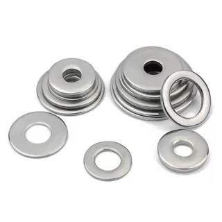 แหวนอีแปะ แหวนรอง สแตนเลส 304 ขนาด M6 Flat Washer Stainless Steel 304 DIN125.