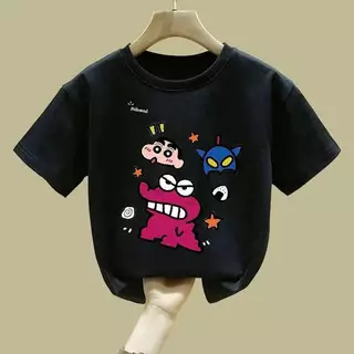 เสื้อยืดเด็ก ลายการ์ตูน ผ้าคอตตอนผสม นิ่มใส่สบาย ไม่ร้อน ES.SHOP28