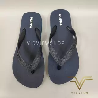 VIDVIEW !!ลดสนั่น!! รองเท้าแตะ--หนีบ-- Puppa ปุ๊บป้า (สีเทา, กรม, ขี้ม้า, ดำ, ชมพู, ฟ้า,แดง) รองเท้าแตะแบบหนีบ