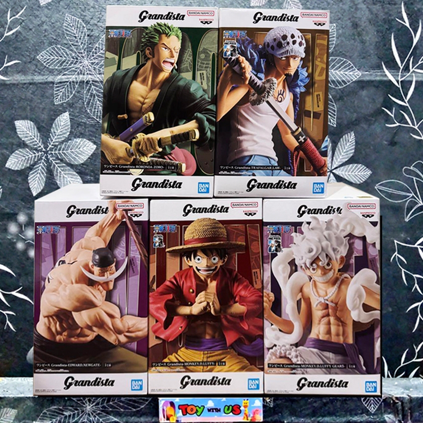 BANDAI FIGURE: ONE PIECE / วันพีซ - GRANDISTA - LUFFY / LUFFY GERAR 5 / RORONOA ZORO / TRAFALGAR. LAW / EDWARD.NEWGATE