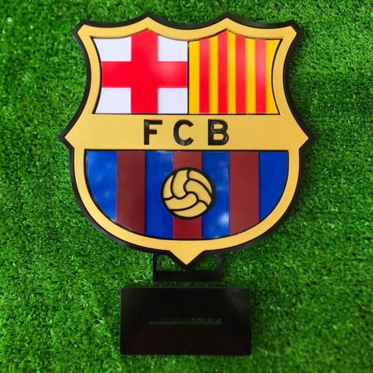 โลโก้ บาร์เซโลน่า BARCELONA แบบ 3 มิติ