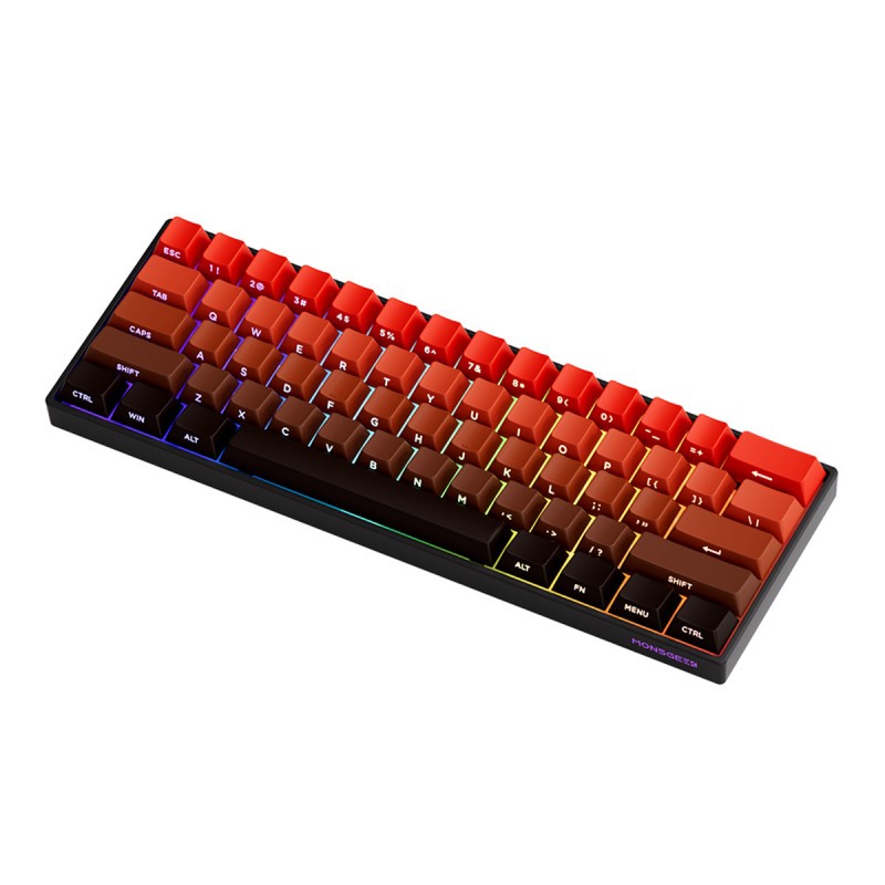iHAVECPU KEYBOARD (คีย์บอร์ด) MONSGEEK FUN60 PRO SP 8K IN WIRED MODE SIDE PRINTED (AKKO GLARE MAGNETIC SWITCH) (EN)