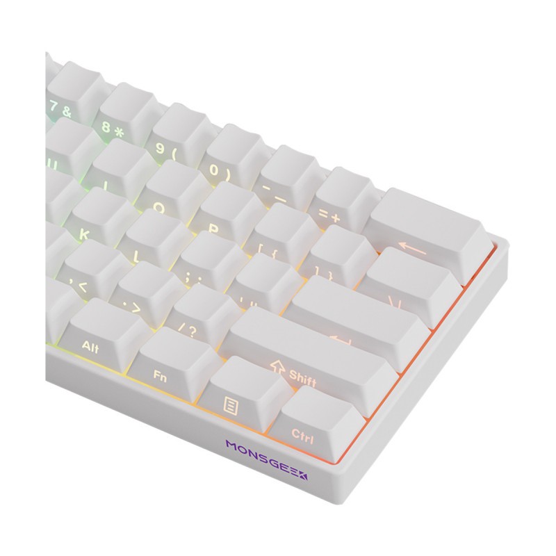 iHAVECPU KEYBOARD (คีย์บอร์ด) MONSGEEK FUN60 PRO SP 8K IN WIRED MODE SIDE PRINTED (AKKO GLARE MAGNETIC SWITCH) (EN)