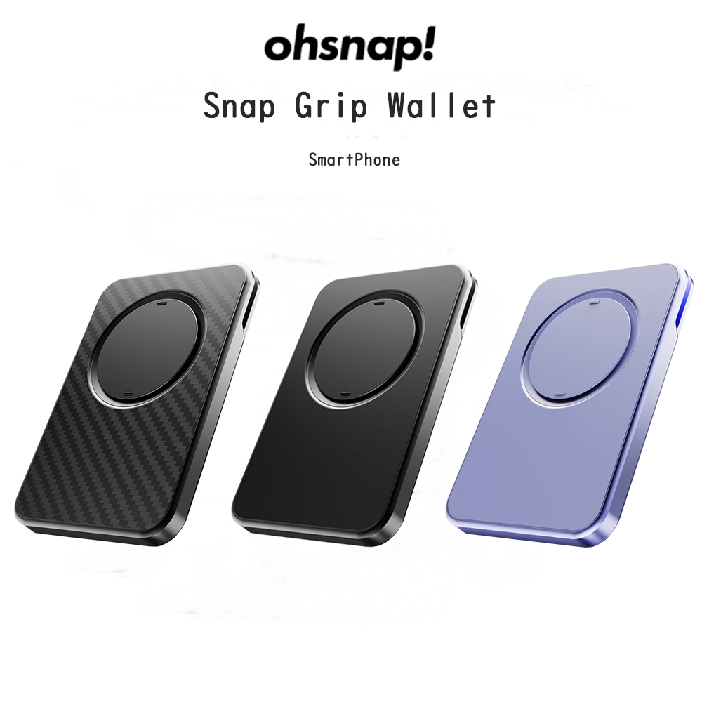 OHSNAP! Snap Grip Wallet ที่เก็บบัตร8ใบติดหลังมือถือแบบแม่เหล็กเกรดพรีเมี่ยม สำหรับ SmartPhone
