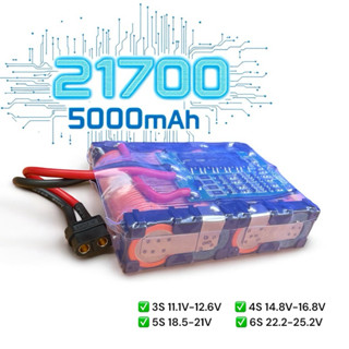 21700 แบตเตอรี่ Li-ion +BMS แพ็คพร้อมใช้งาน บานลานซ์พร้อมแพ็…
