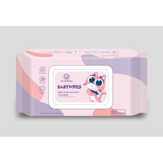 Baby wipes ทิชชู่เปียกทำความสะอาด กระดาษทิชชู่เปียก เกรดพรีเ…