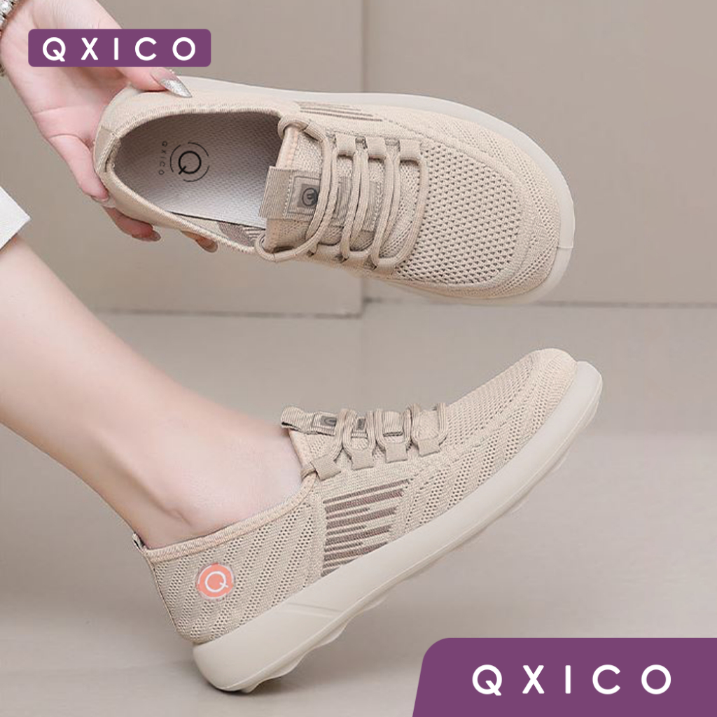 Qxico รุ่น QZ216 (แถมถุงผ้าแบรนด์) มาใหม่ รองเท้าผ้าใบเพื่อสุขภาพ พื้นนุ่ม ใส่สบาย