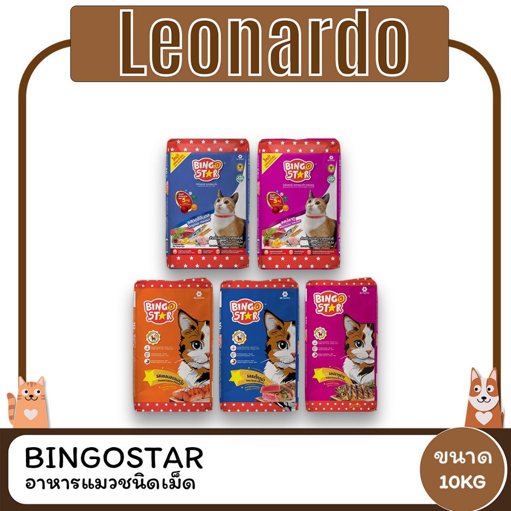 Bingo Star Cat บิงโก สตาร์ อาหารแมว ขนาด10 กิโลกรัม