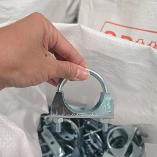 SRUB ยูโบลท์+ประกับ U-BOLT CLAMP ยูโบลท์ประกับ ชุบซิงค์ขาว ใช้จับยึดท่อขนาด 1-1/4“ - 3”