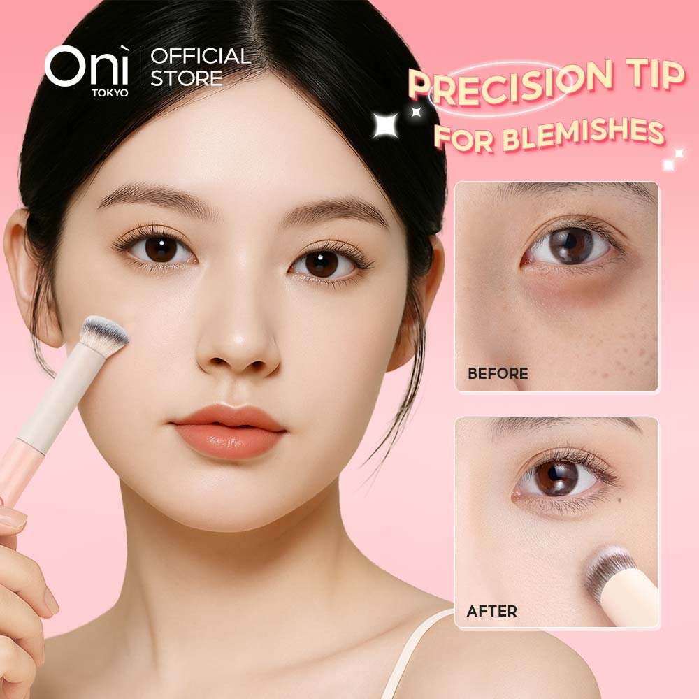 Oni Multifunctional Concealer Brush for Concealing Blending Setting Buffing with Powder แปรง แปรงทาตา แปรงคอนซีลเลอร์