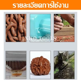 G616S แปรงลวดทองเหลือง ด้านไม้ 12ชิ้น 6แถว ราคาส่ง สำหรับขจัดคราบสกปรกฝังแน่น