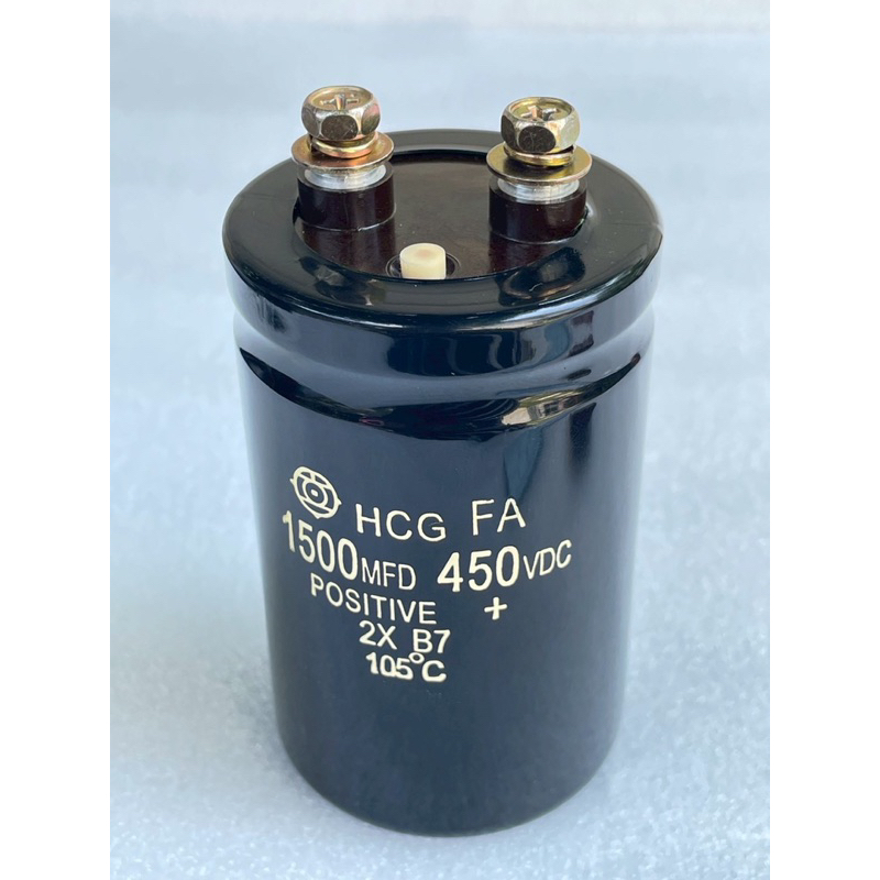 C 1500UF 450V ขนาด50x80mm C 1500UF 450VDC คาปาซิเตอร์ C1500UF 1500MFD 450VDC ตัวเก็บประจุไฟฟ้า 1500U