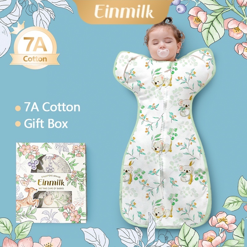 [Einmilk]ถุงนอนกันสะดุ้ง ถุงนอนสำหรับเด็กแรกเกิด ซิป 2ทิศทาง  ถุงนอนเด็ก ผ้าผ้าย ผ้าห่อตัวเด็ก