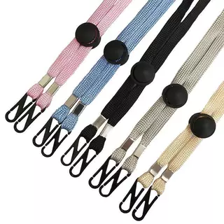 (พร้อมส่งในไทย) เชือกคล้องคอกันลม ใส่ได้กับหมวกและแมส หน้ากากอนามัย