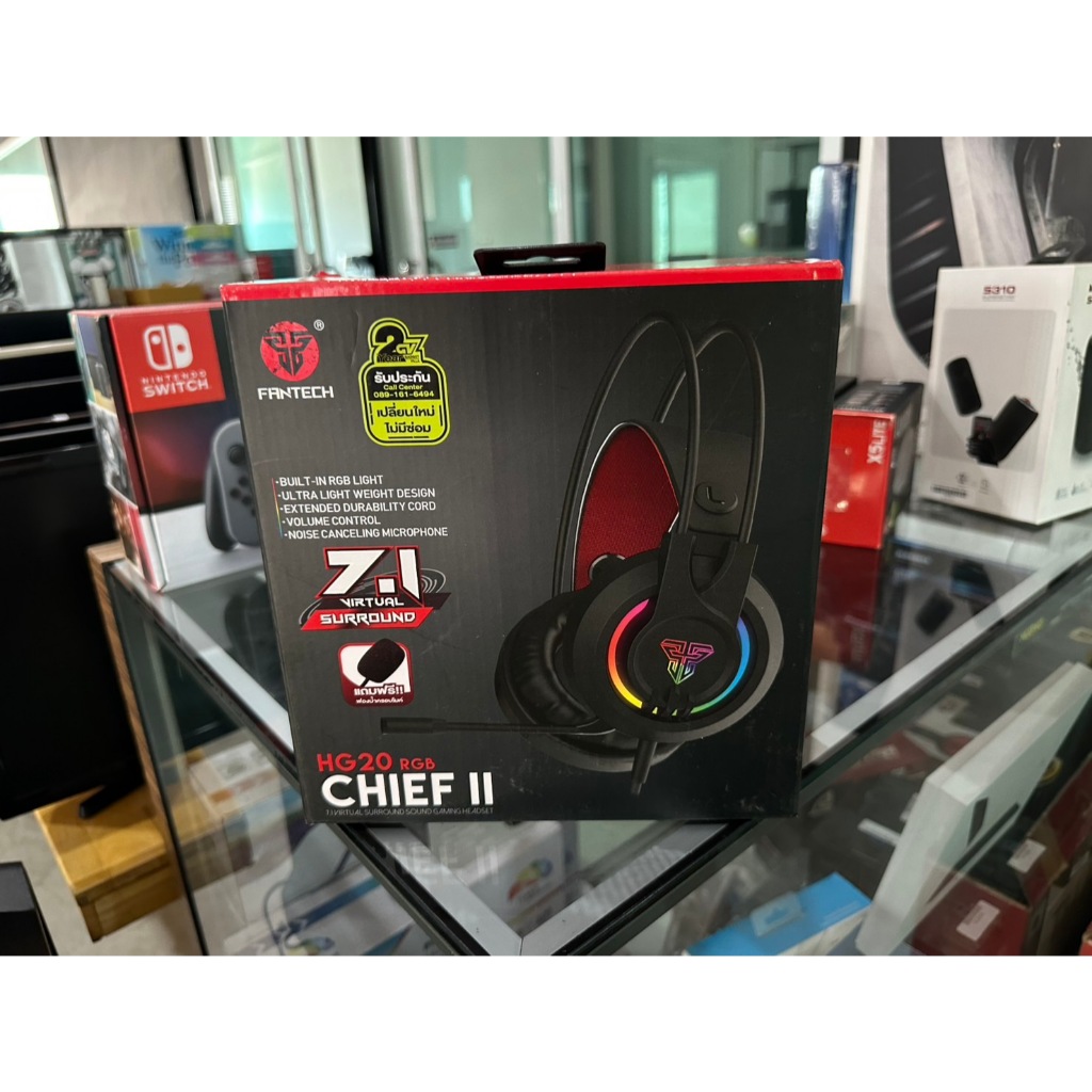 HEADSET (หูฟัง) FANTECH CHIEF II HG20 RGB