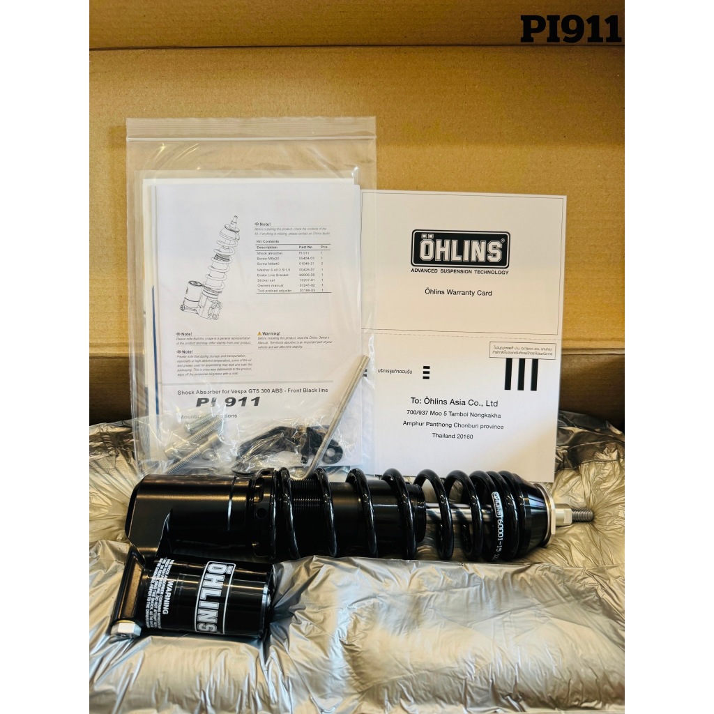 โช๊คอัพหน้า Ohlins PI911 Blackline GTS 150/300