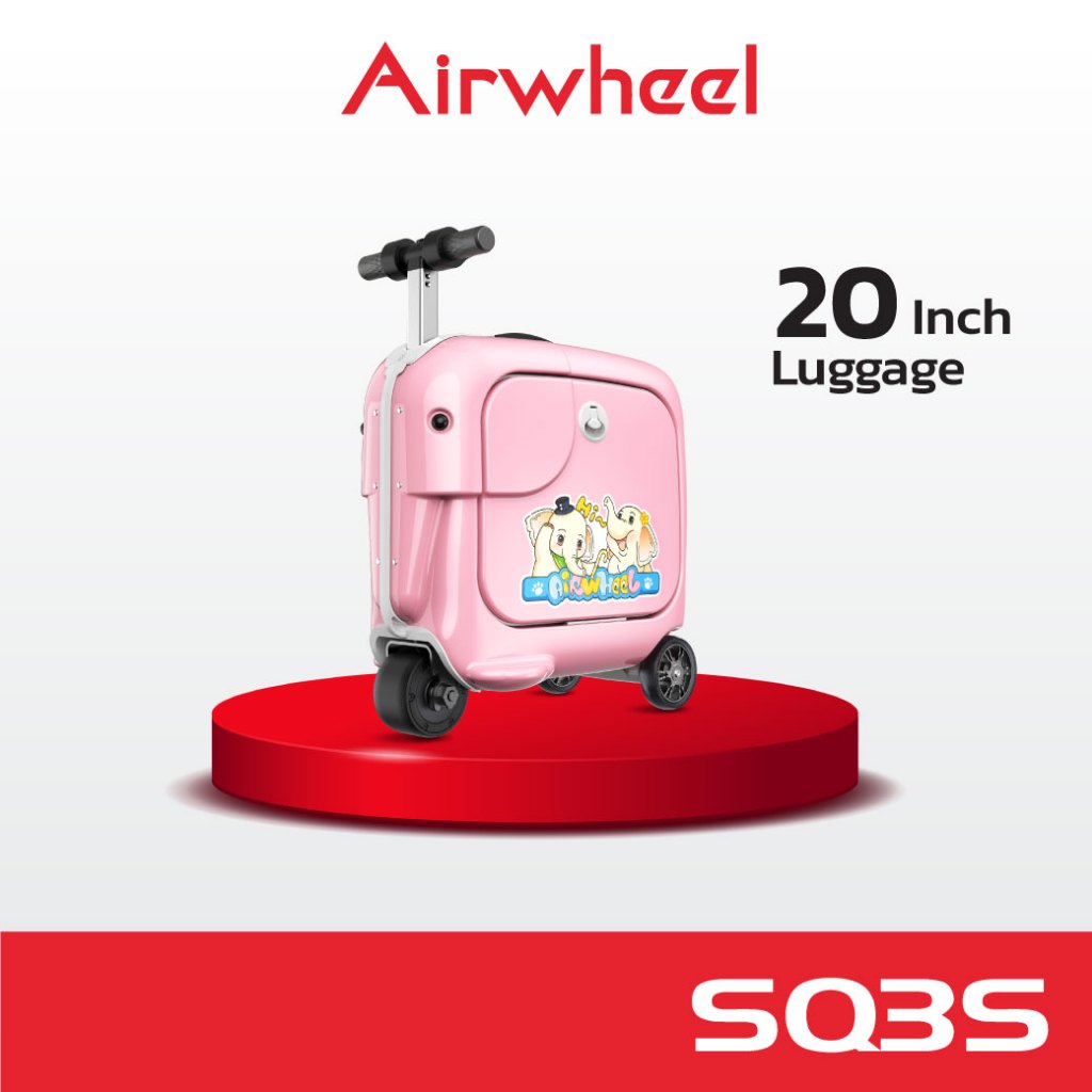 Airwheel SQ3S สีชมพู (Pink) กระเป๋าเดินทางไฟฟ้าสำหรับเด็ก 6-10 ปี ใหม่ล่าสุด