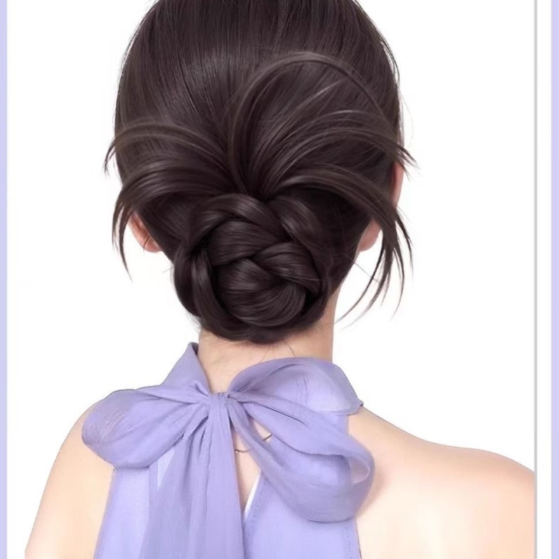 🔥พร้อมส่ง🔥ทรงดังโงะ มวยผมเจ้าสาว แค่หนีบ  กิ๊บหนีบปลอม กิ๊บหนีบผมครึ่งหัว สไตล์เกาหลี - รูปที่ 2