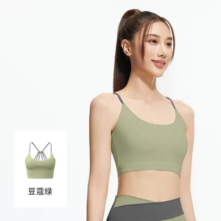 เสื้อบราโยคะ SportBra สปอร์ตบราออกกำลังกาย สายเดี่ยวไขว้หลังสายทูโทน ทรงใหม่สวยใส่สบายทรงสวย บราเย็บติด JYMN068