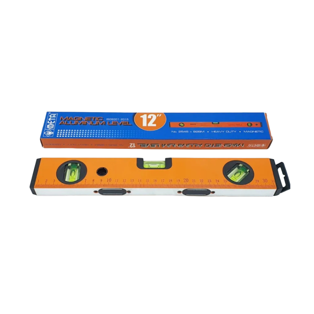 META ระดับน้ำ แม่เหล็ก ( 12 , 24 นิ้ว 3 พรายน้ำ No.92-BM ) เครื่องวัดระดับน้ำ  Magnetic Aluminium ที่วัดระดับน้ำ