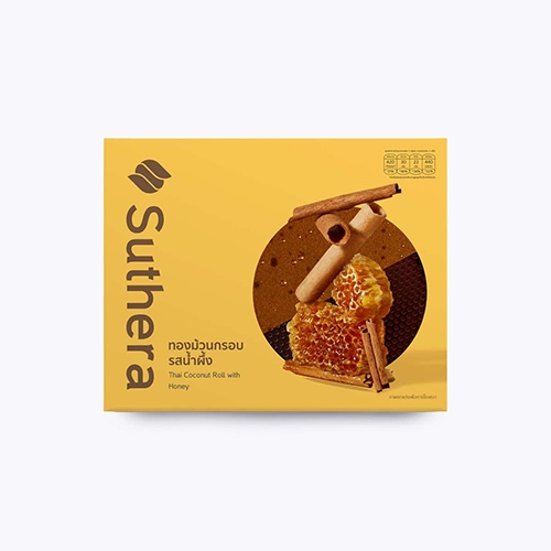 ทองม้วนกรอบ รสน้ำผึ้ง Srifa Bakery (12 ซอง)
