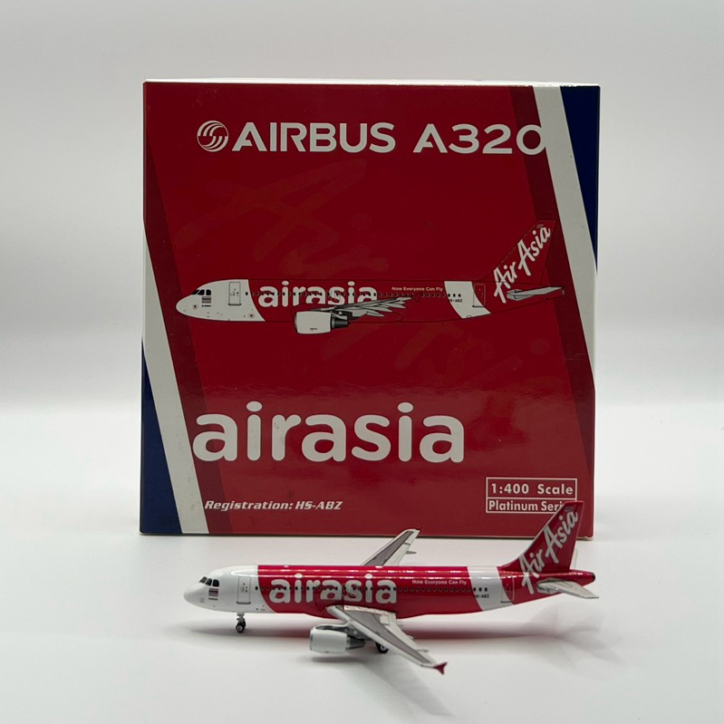 โมเดลเครื่องบิน Thai Airasia A320-200 HS-ABZ [พร้อมส่ง]