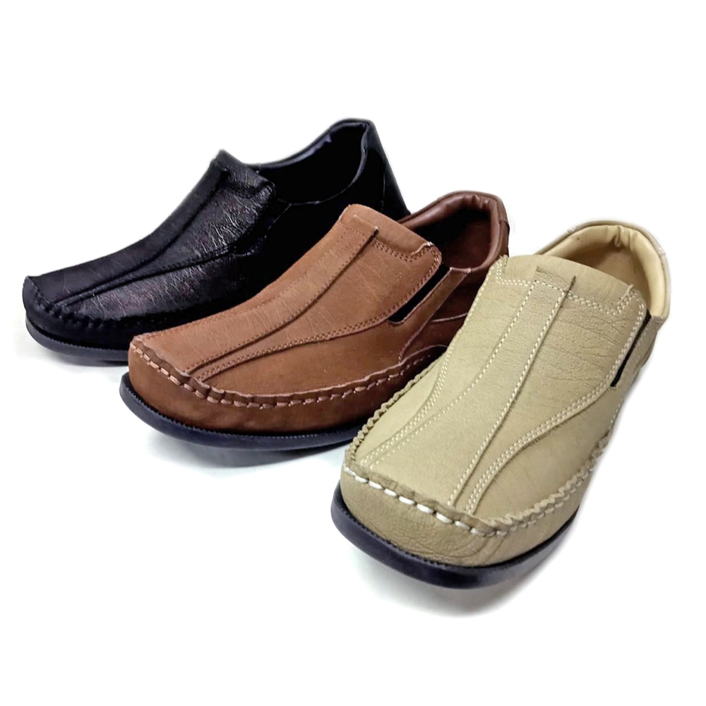 Camel รุ่น CM-123 รองเท้าผู้ชายคัชชูหนังวัวแท้