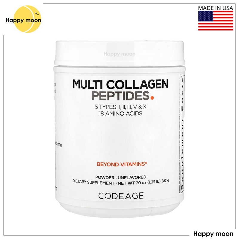 Codeage, Multi Collagen Peptides Powder, Unflavored, 20 oz (567 g)