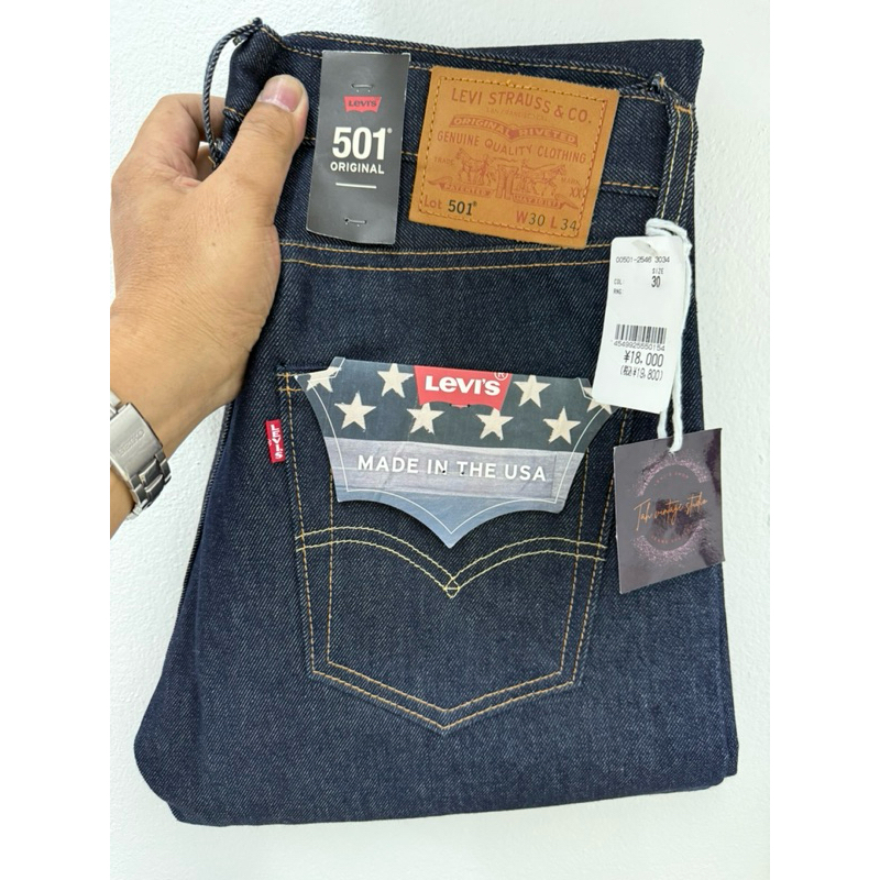 Levi’s 501 premium bigE ริมแดง made in USA Size 30/34 (ขนาดจริงดูตรงรายละเอียดสินค้า)