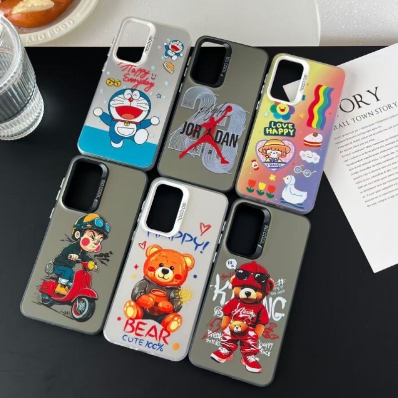 เคสมือถือ สำหรับ Vivo Y04 Y29(4G) Y29S งานหลากหลายแบบ สินค้าใหม่ Socool กระจก 2in1 TPUการ์ตูน