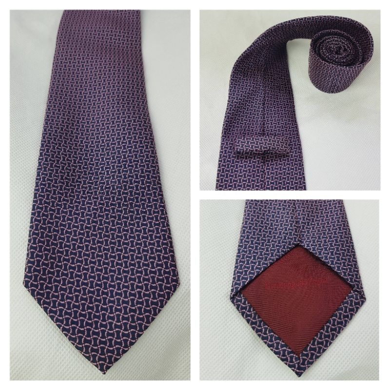 ERMENEGILDO ZEGNA 100% Silk Necktie