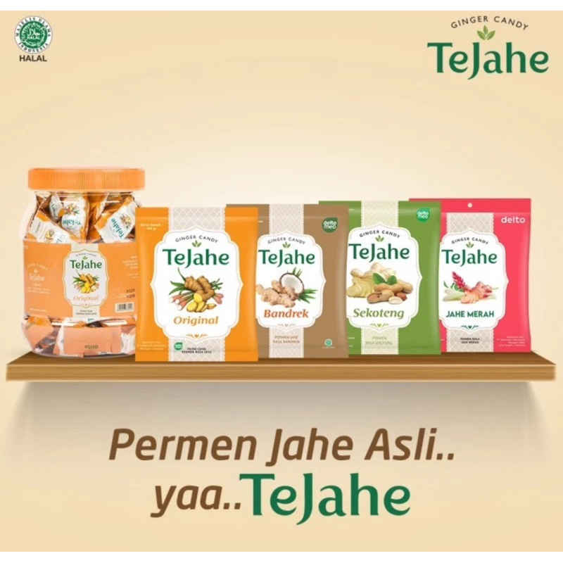 Indonesia Permen Tejahe / Ginger Flavor Candy 50 butir 100 gram