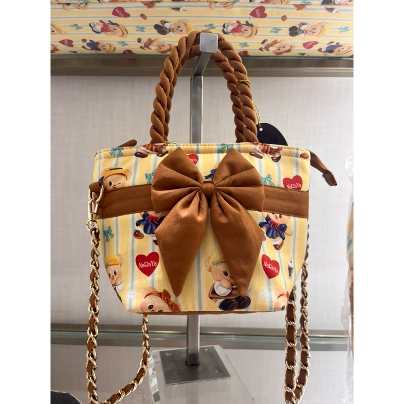 Naraya x Butterbear กระเป๋า cross body / mini ลายหมีเนย