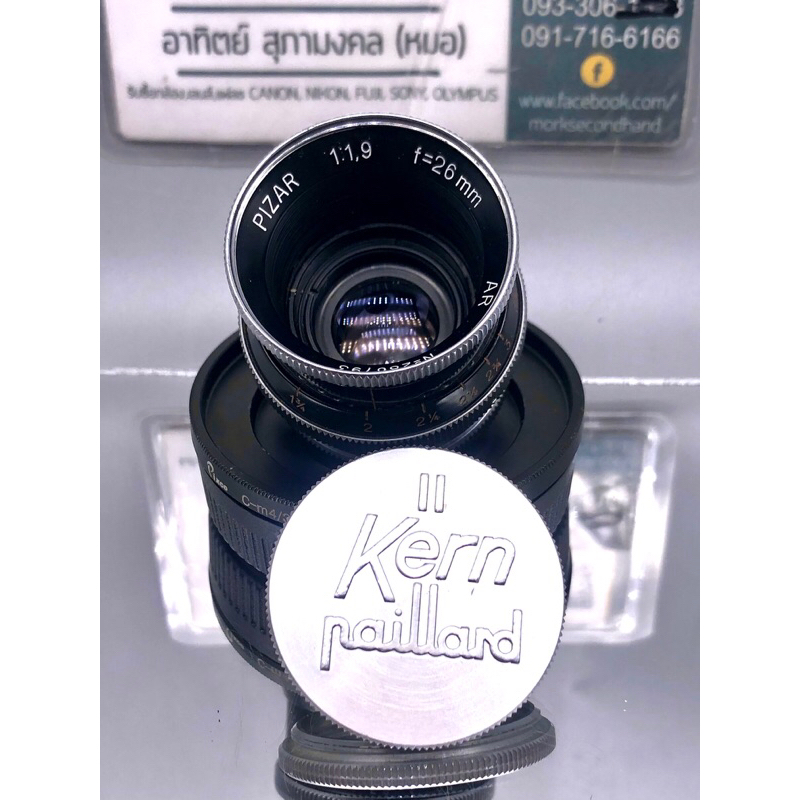 มือหมุน Kern Paillard 26mm f1.9 PIZAR AR (C mount to m4/3แถมadapter) cine camera lens BOLEX 16mm USA